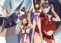 かぼちゃコミカライズによる、GAINAX原作の新連載「トップをねらえ！」第1話扉ページに使用されたイラスト。(C)BANDAIVISUAL・FlyingDog・GAINAX