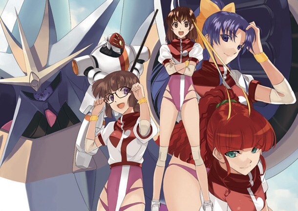 かぼちゃコミカライズによる、GAINAX原作の新連載「トップをねらえ！」第1話扉ページに使用されたイラスト。(C)BANDAIVISUAL・FlyingDog・GAINAX