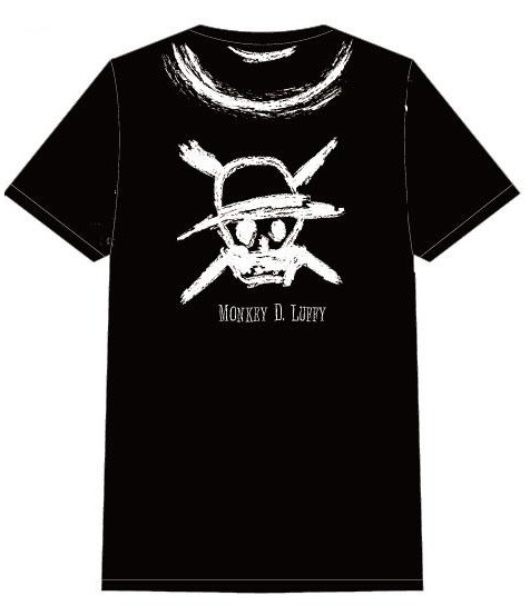 「ONE PIECE Design Tシャツ ＃1　Luffy」のバックデザイン。