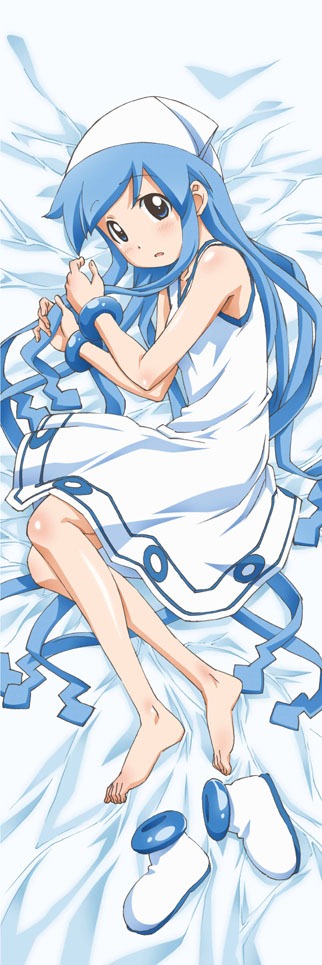 「侵略！イカ娘」抱き枕カバーの表イラスト。 (C)安部真弘(週刊少年チャンピオン)/海の家れもん