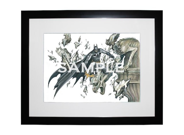 桂正和サイン入り「バットマン」複製原画、価格は4万7250円。