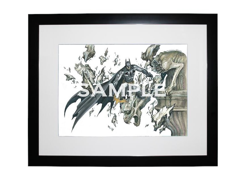 桂正和サイン入り「バットマン」複製原画、価格は4万7250円。