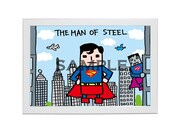 ザリガニワークスサイン入り「スーパーマン」複製原画、価格は1万8900円。