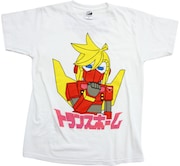 「トランスホームTシャツ」の「ビッチ司令官」モデル白。