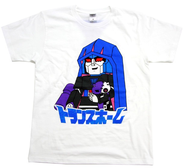 「トランスホームTシャツ」の「ゴシック大帝」モデル白。
