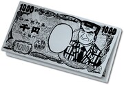 「特上カバチ!!」の「20万!?パッド」。1000円札をモチーフにしたメモが200枚綴りになっている。