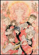 「ふしぎ遊戯～朱雀編～」キービジュアル。さらにパワーアップした朱雀七星士の活躍に期待しよう。（c）渡瀬悠宇／小学館