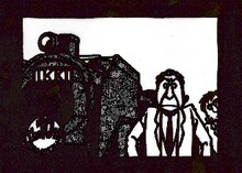 「阿房列車」購入特典のメッセージカード。(C)奥野菊美・一條裕子「阿房列車」/小学館 IKKI