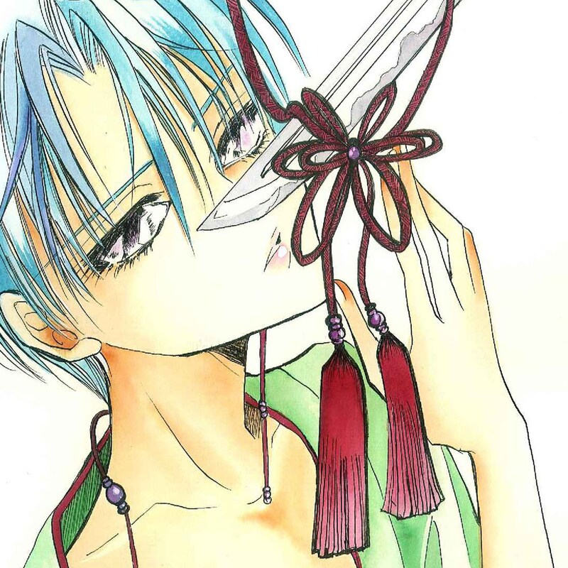 尾崎南「BRONZE-ブロンズ-外伝 華冤断章―天使降誕―」予告カット。