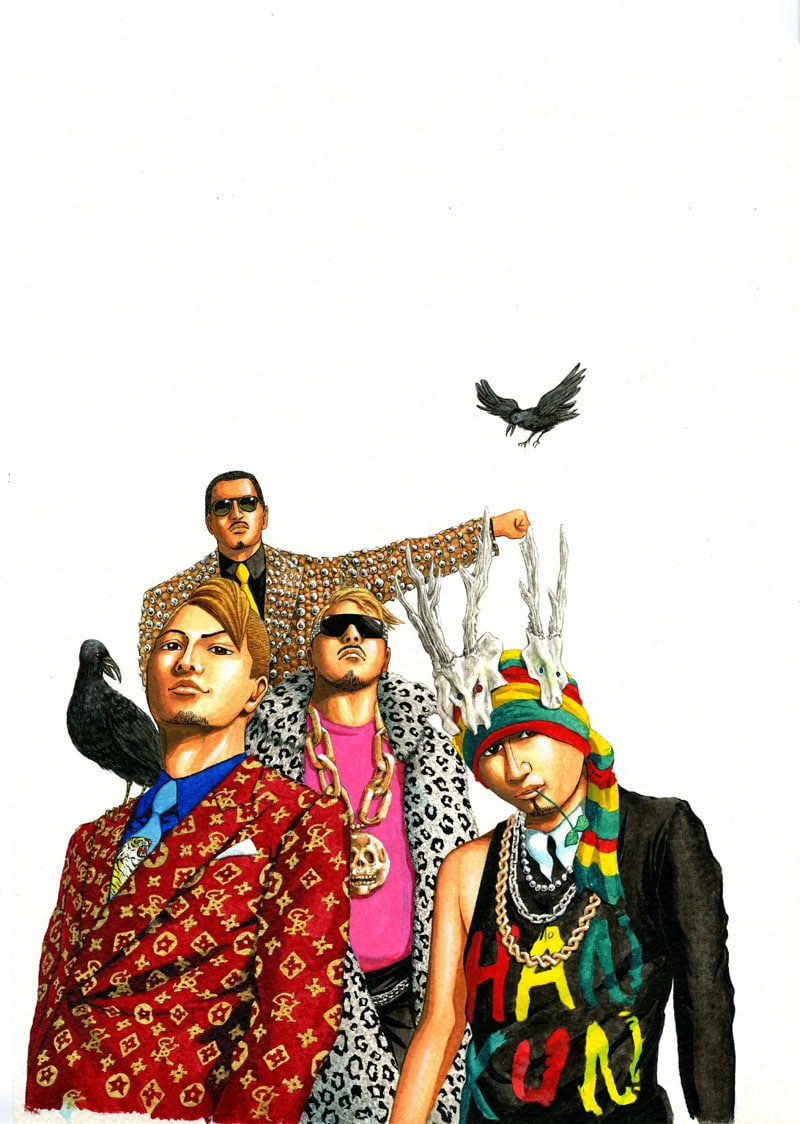 高橋のぼるが描いた湘南乃風。どのような作品に仕上がっているのか、ファンは発売を楽しみにしていよう。