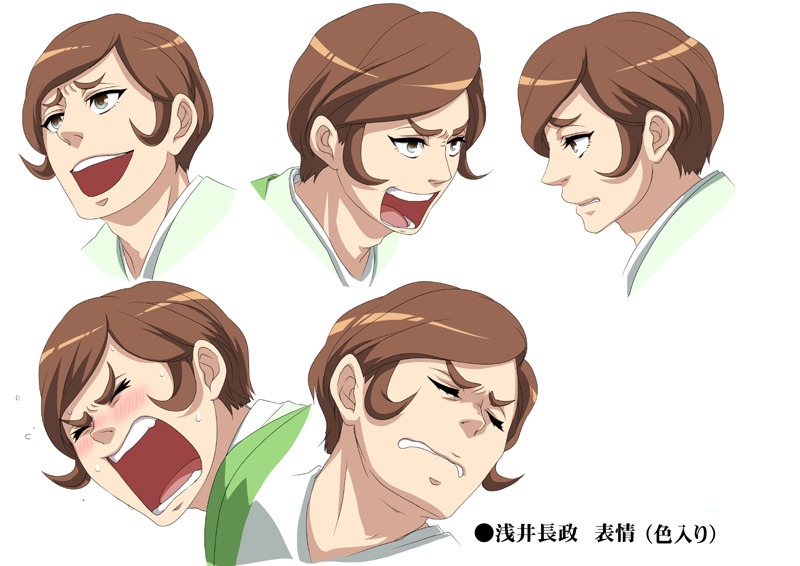 浅井長政のキャラクター設定画（※画像は制作段階のものです）(C)大羽快・メディアファクトリー／殿と製作委員会