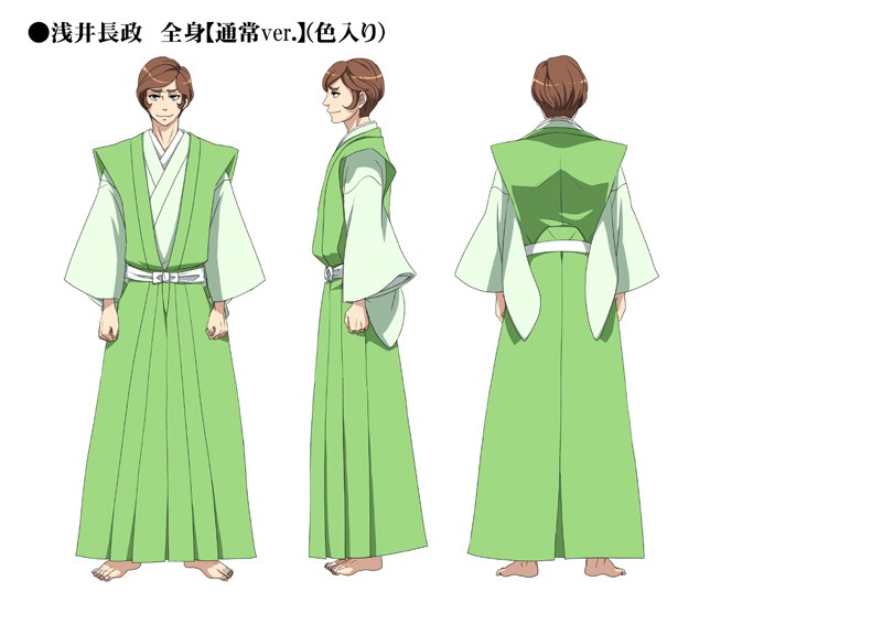 浅井長政のキャラクター設定画（※画像は制作段階のものです）(C)大羽快・メディアファクトリー／殿と製作委員会