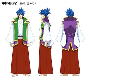 伊達政宗のキャラクター設定画（※画像は制作段階のものです）(C)大羽快・メディアファクトリー／殿と製作委員会