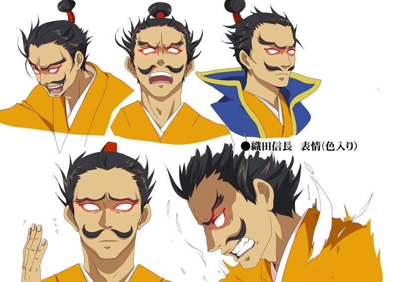 織田信長のキャラクター設定画（※画像は制作段階のものです）(C)大羽快・メディアファクトリー／殿と製作委員会