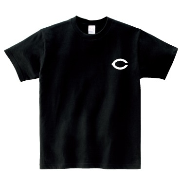 「昇鯉 Tシャツ」ブラックのフロント。