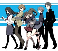 オサムによる「ジーン学園制服デザインイラストコンテスト」イメージイラスト