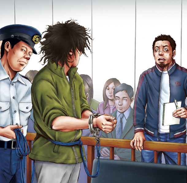 「裁判長！ぼくの弟懲役4年でどうすか」第1話の扉絵。