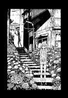 阿部洋一「血潜り林檎と金魚鉢男」カット。