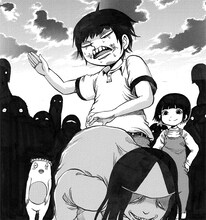 押切蓮介「おどろ町モノノケ録」カット。