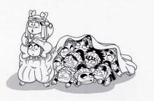 尼子騒兵衛「落第忍者乱太郎」より。　(C)尼子騒兵衛/朝日新聞出版