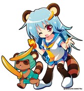 イメージキャラクターのあらかきゆいとかきたぬき。