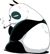 玄馬変身時のパンダ姿。(C)高橋留美子／小学館