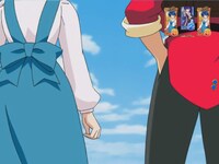 VSあかねリーチ時の液晶画面サンプル。(C)高橋留美子／小学館