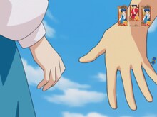 VSあかねリーチ時の液晶画面サンプル。(C)高橋留美子／小学館