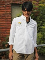 「PIRATES WORK WEAR」ルフィモデルを着用した様子。(C)尾田栄一郎／集英社・フジテレビ・東映アニメーション