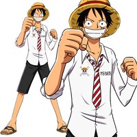 「PIRATES WORK WEAR」ルフィモデルのイメージ。(C)尾田栄一郎／集英社・フジテレビ・東映アニメーション