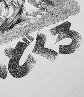 「がしゃどくろ」Tシャツ（薄炭色） (C)水木プロダクション