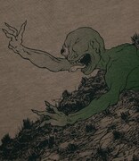 「泥田坊」Tシャツ（土色） (C)水木プロダクション