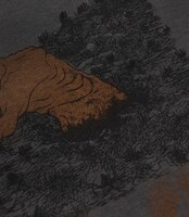 「泥田坊」Tシャツ（墨色） (C)水木プロダクション