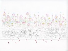 特別前売鑑賞券の特典に付く、岡野玲子のポストカード。(C)2011「手塚治虫のブッダ」製作委員会 5月28日（土）全国ロードショー 配給：東映/ワーナー・ブラザース映画 共同配給　