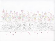 特別前売鑑賞券の特典に付く、岡野玲子のポストカード。(C)2011「手塚治虫のブッダ」製作委員会 5月28日(土)全国ロードショー 配給:東映/ワーナー・ブラザース映画 共同配給