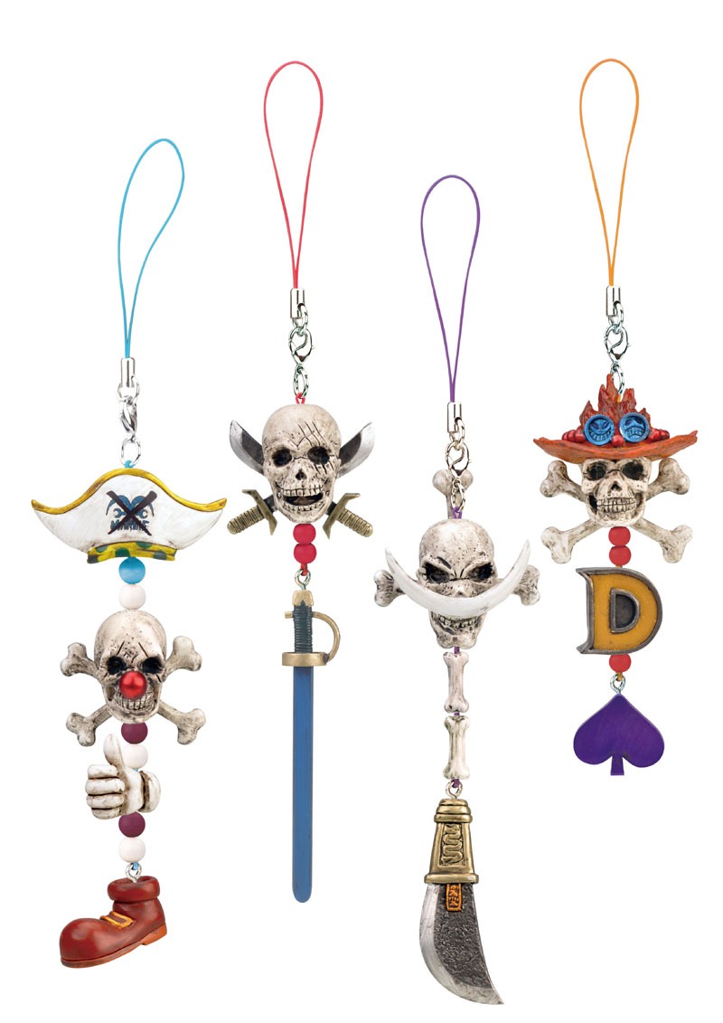 F賞「デザインストラップ」全4種。(C)尾田栄一郎／集英社・フジテレビ・東映アニメーション