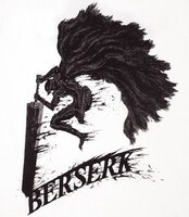 「ガッツ」Tシャツ（ホワイト）(C)三浦建太郎 / 白泉社