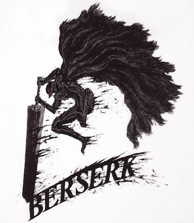 「ガッツ」Tシャツ（ホワイト）(C)三浦建太郎 / 白泉社