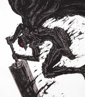 「ガッツ」Tシャツ（ホワイト）(C)三浦建太郎 / 白泉社