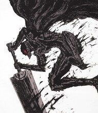 「ガッツ」Tシャツ（ホワイト）(C)三浦建太郎 / 白泉社