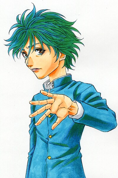 米原秀幸「Vision NOA」カット。（c）米原秀幸／ヤングチャンピオン