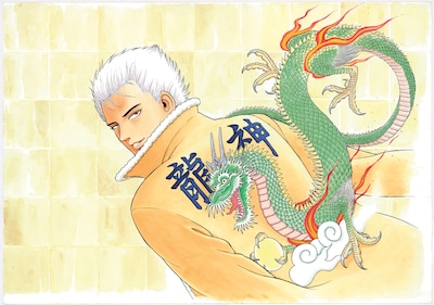 「疾風伝説 特攻の拓 外伝 ～Early Day's～」より、ストーリーの主軸となる天羽セロニアス時貞。