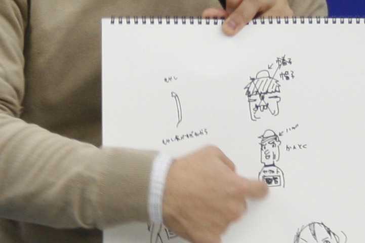 ミサワはこの「かんとく」というキャラクターを「カッコカワイイ宣言！」に登場させると決めた。