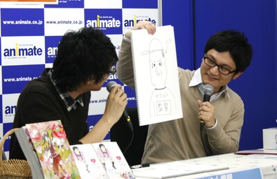 2011年2月に行われたトークショーでは35人しか集まらなかった地獄のミサワ。果たして今回は120人集まるのか。写真は2月にアニメイト横浜で行われたトークショーより。