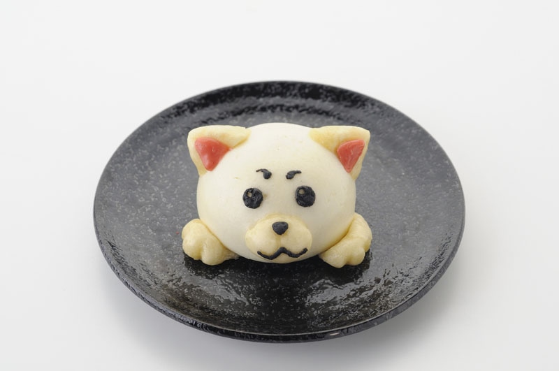 ほわほわ定春餃子（4月4日からの追加メニュー）(C)空知英秋／集英社・テレビ東京・電通・サンライズ・アニプレックス
