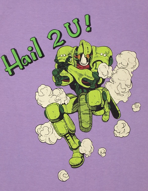 カメオのスタンド・ジャッジメントがセリフ「Hail 2 U !!」とともに描かれた「JUDGEMENT」。(C)Hirohiko Araki & LUCKY LAND COMMUNICATIONS / SHUEISHA