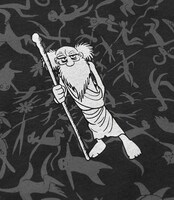 「ブラフマン」Tシャツ［Black (Gray)］(C)TEZUKA PRODUCTIONS