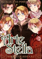 画集「ヘタリア Axis Powers ARTBOOK ArteStella」。反対側の表紙はアメリカ、フランス、イギリス、ロシア、中国の連合ファイブだ。