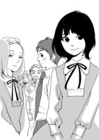 志村貴子によるオムニバスシリーズのカット。「青い花」のキャラクターも登場するかも、とのことだ。