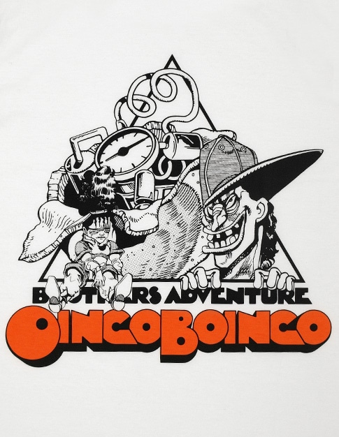 「OINGO BOINGO」ホワイト。「時計じかけのオレンジ」をモチーフにした「爆弾仕かけのオレンジ」のイラストを使用。 (C)Hirohiko Araki & LUCKY LAND COMMUNICATIONS / SHUEISHA